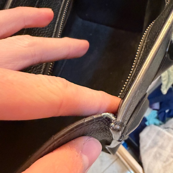 Celine Mini Luggage Drummed Leather Black Tote - Picture 15 of 16